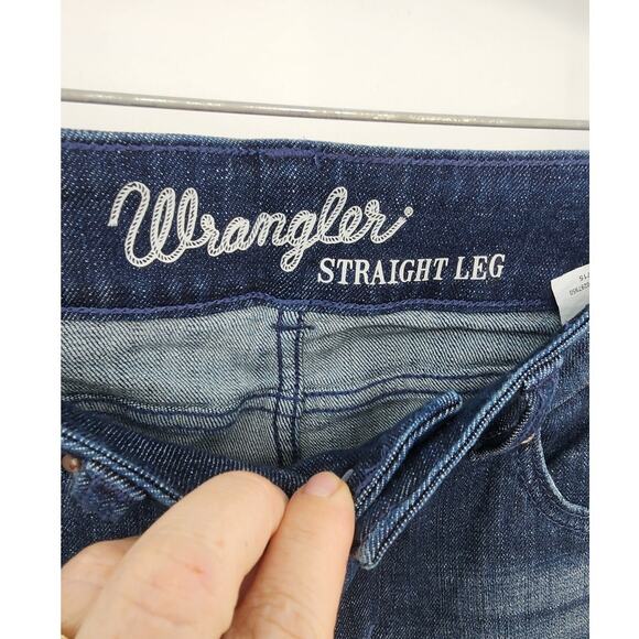 New NWT Wrangler Dark Wash Straight Leg Jeans Size 1 - Picture 10 of 10